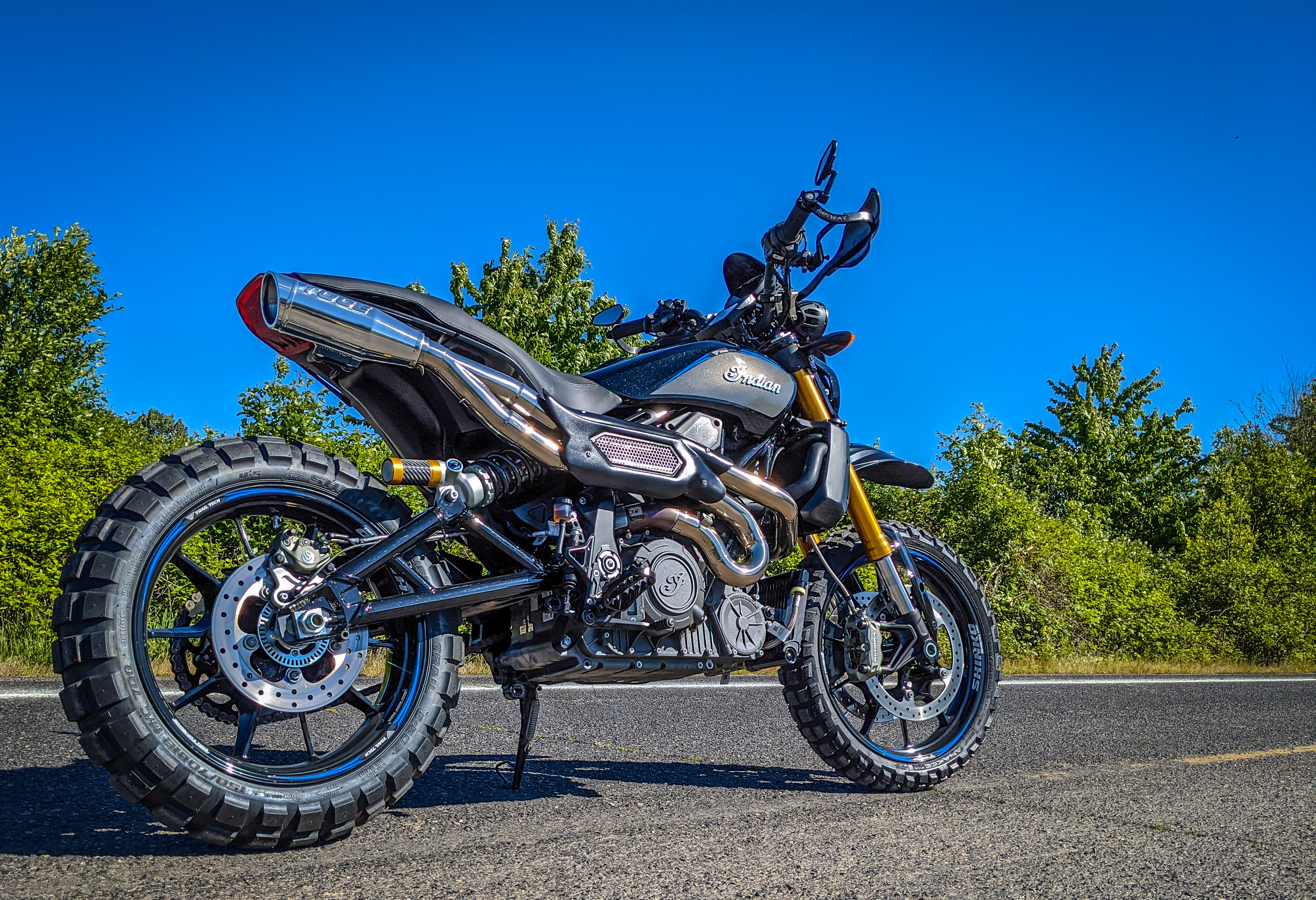 ftr1200 by trail tech with toce exhaust