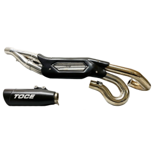 High Mount 2-1 Visor Tip Full Exhaust System- Indian FTR1200