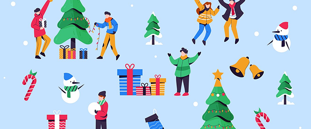 New Year celebration illustration